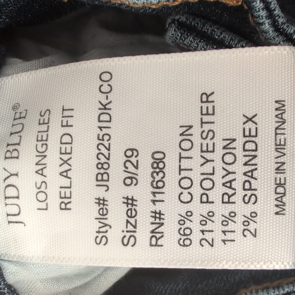 Judy Blue Everyday Esential Relaxed Fit Jean - Picture 8 of 8